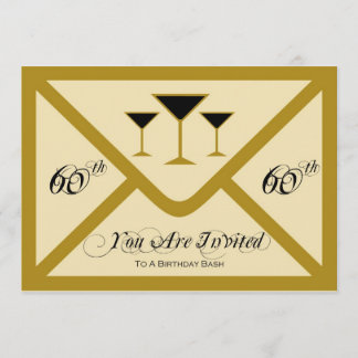 Fancy and Fun 60th Birthday Party Invitation