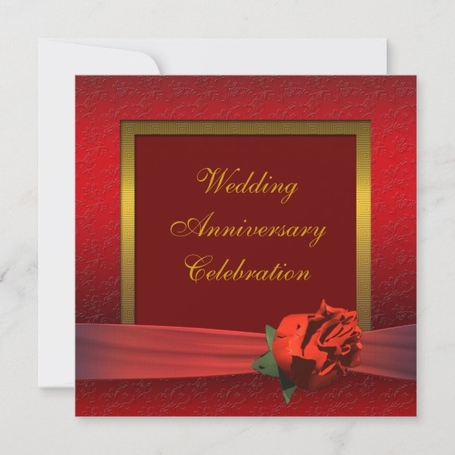 Fancy Anniversary Party Invitation (Front)