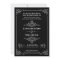 Fancy Art Deco Black & White Wedding Invitations