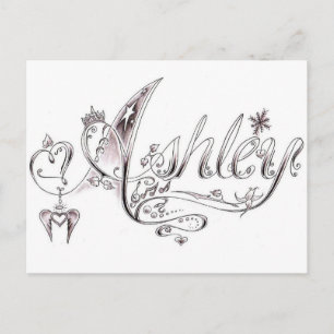 Fancy Ashley Signature Postcard
