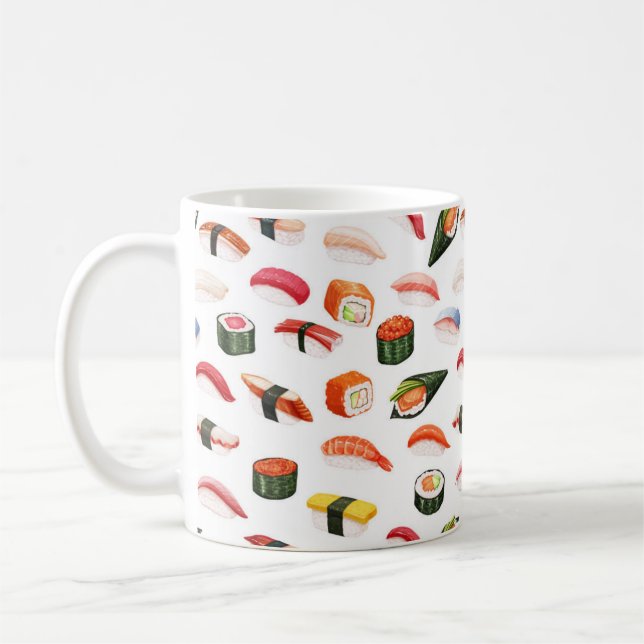 Fancy Asian Sushi Mug (Left)