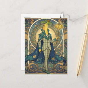Fancy Banana in a Checkered Suit Postcard