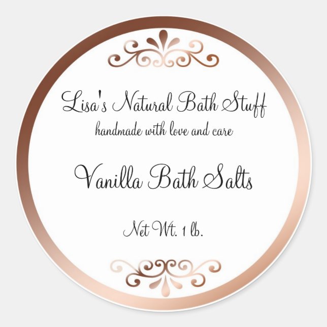 Fancy Bath Products Label (Front)
