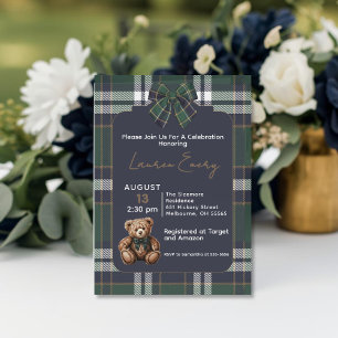 Fancy Bear R. Lauren theme invitation