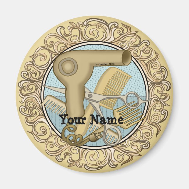 Fancy Beautician magnet (Front)