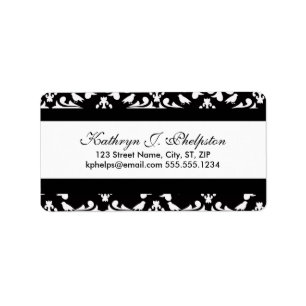 Fancy Birds Personalised Address Label