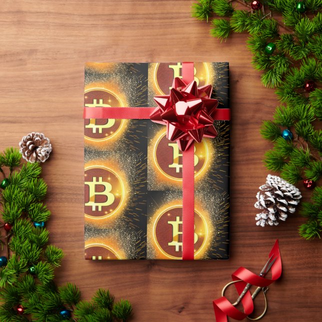 fancy Bitcoin Only Wrapping Paper (Holiday Gift)