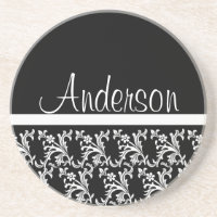 Fancy Black Coaster
