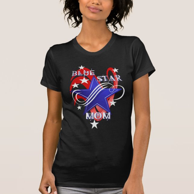 Fancy Blue Star Mum Shirts (Front)