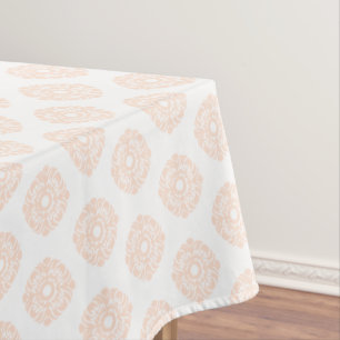 Fancy Blush Peach Pattern Tablecloth