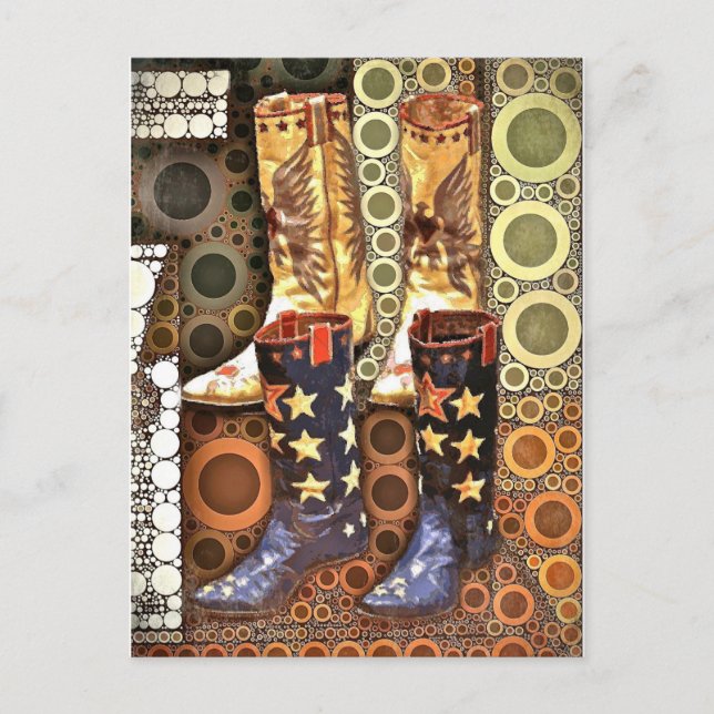Fancy Boots Postcard (Front)