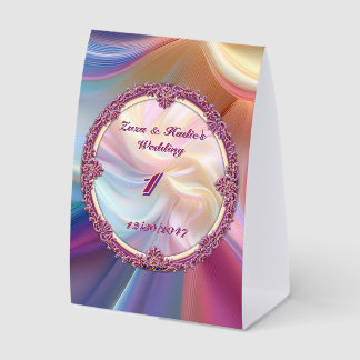 Fancy Border Colourful Pastel Silk Personalise