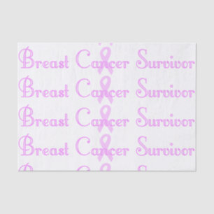 Fancy Breast Cancer Survivor Tissue Paper