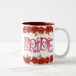 Fancy Bride (1) Rose Rows Two-Tone Coffee Mug