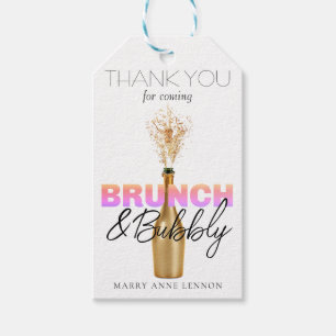 Fancy Brunch and Bubbly Gift Tags