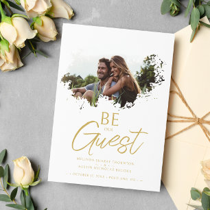 Fancy Brushstroke Grunge Splatter Dirty Stain Phot Save The Date