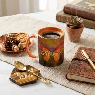 Fancy butterfly personalised   mug