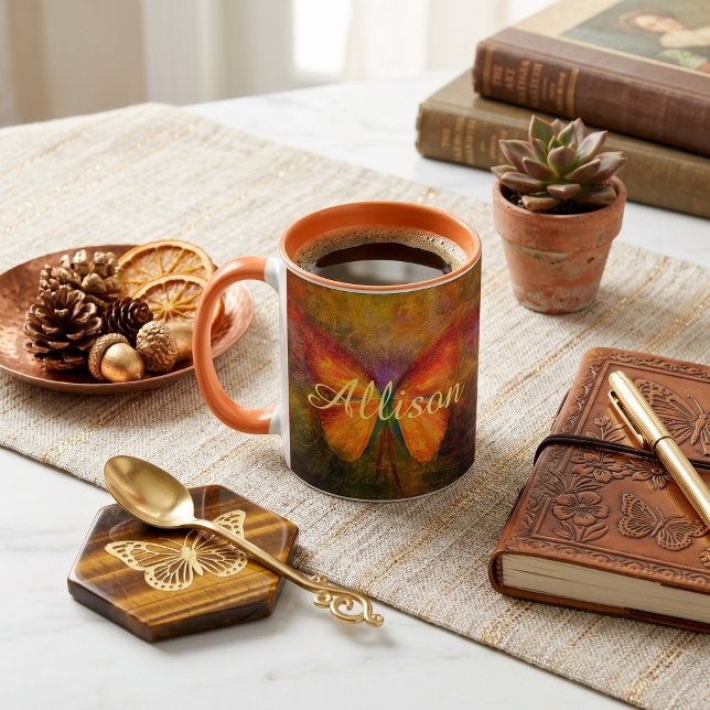 Fancy butterfly personalised   mug (Creator Uploaded)