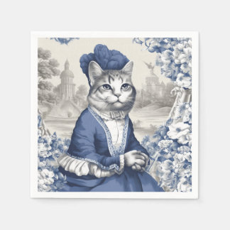 Fancy Cat Cocktail Napkins