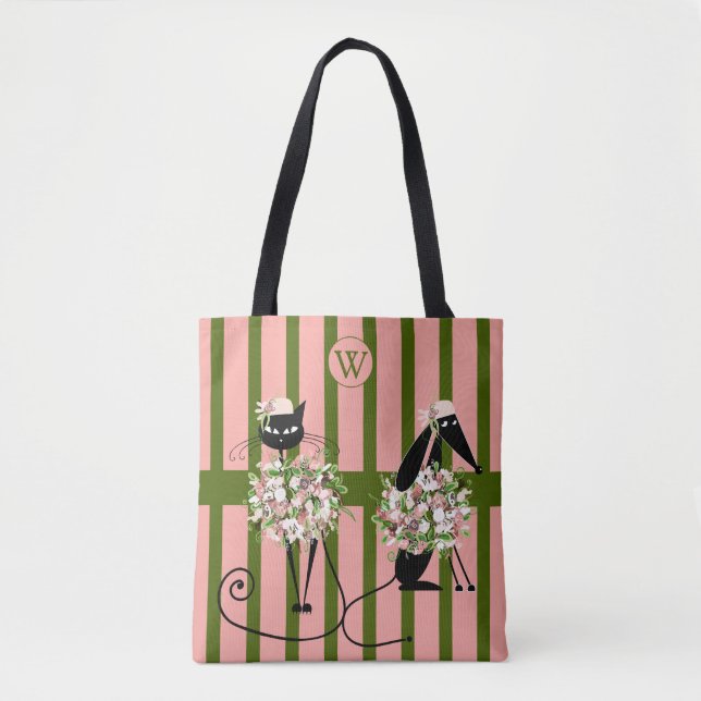 Fancy Cat & Dapper Dog Tote (Front)