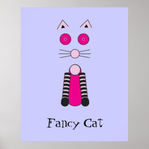 Fancy Cat Poster