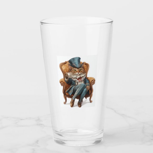 Fancy Cat Society � Victorian Royal Kitty Glass (Front)