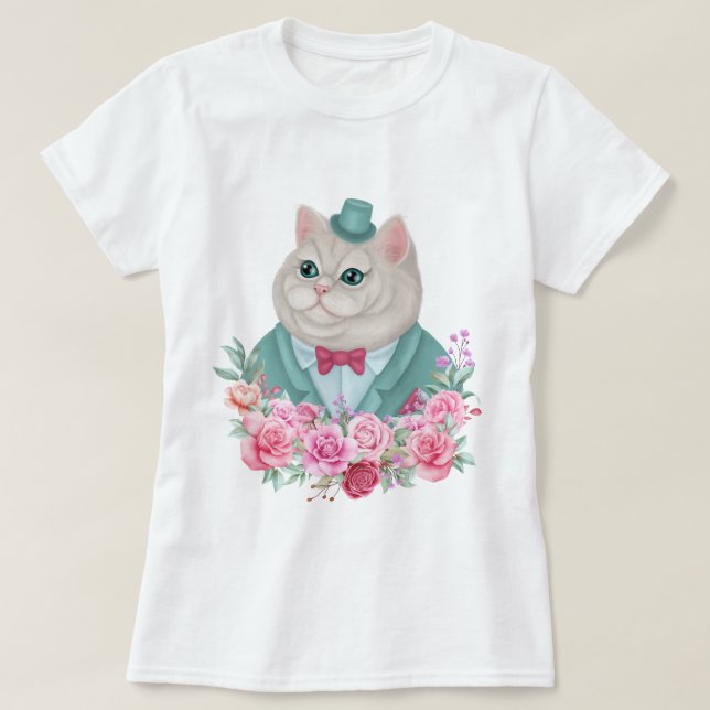 Fancy Cat T-Shirt (Design Front)