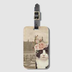 Fancy Cat & The Castle Luggage Tag