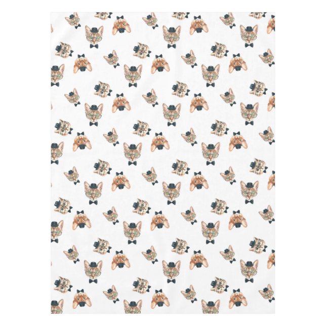 Fancy Cats I Tablecloth (Front)