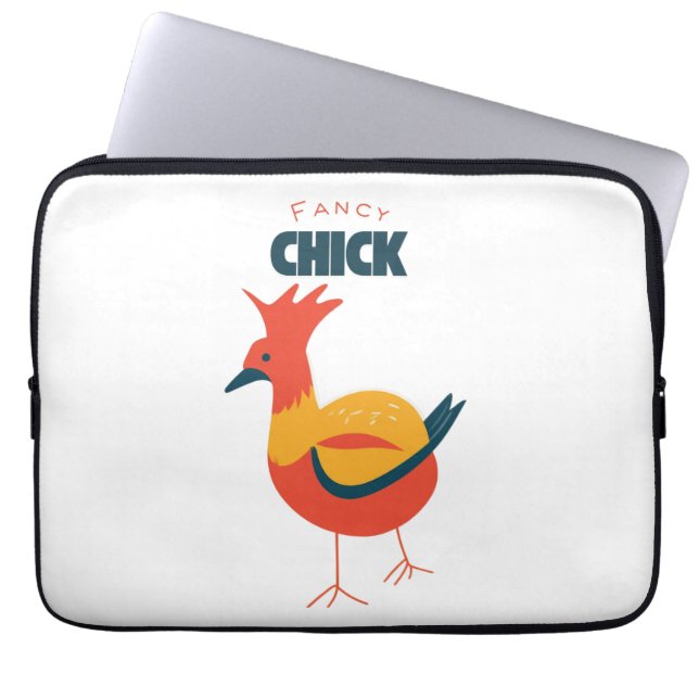 Fancy Chick Laptop Sleeve (Front)