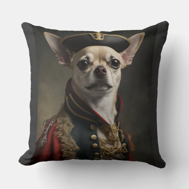 Fancy Chihuahua Pillow (Front)
