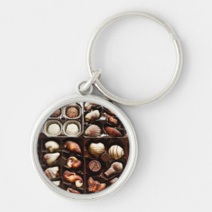 Fancy Chocolate Truffles Key Ring