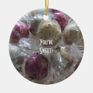 Fancy Christmas Candy Ceramic Tree Decoration