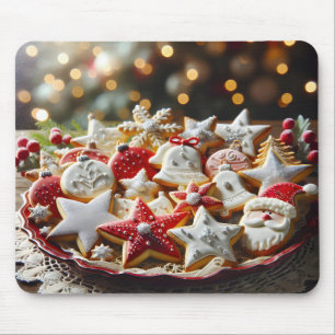 Fancy Christmas Cookies Mouse Mat