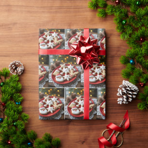 Fancy Christmas Cookies Wrapping Paper