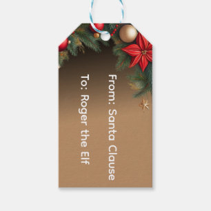 Fancy Christmas Personalised  Gift Tags