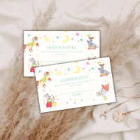 Fancy Circus Animal Diaper Raffle Baby Shower