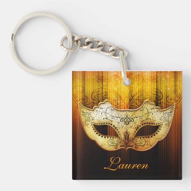 Fancy Classic Masquerade Part Favour Key chain (Front)