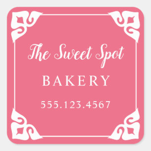 Fancy Corners Custom Colour Sticker Labels