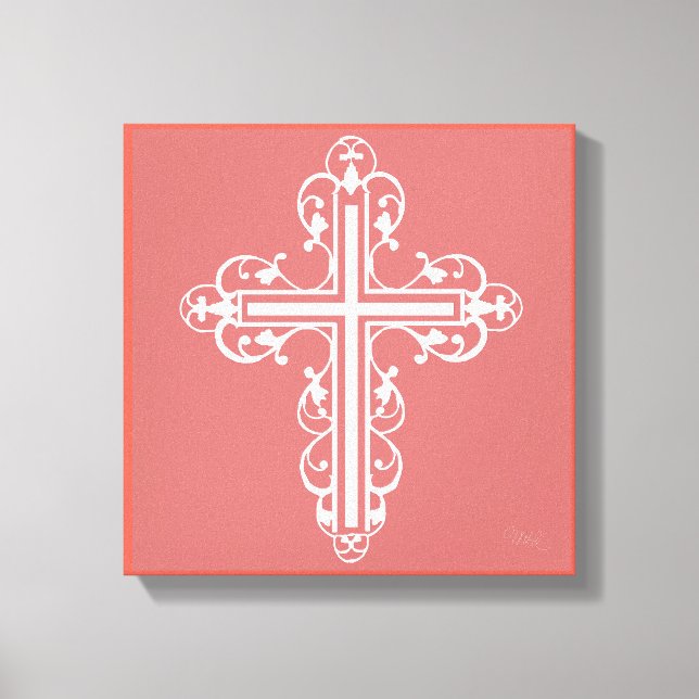 Fancy Cross Design No. 4 Canvas Print (Front)