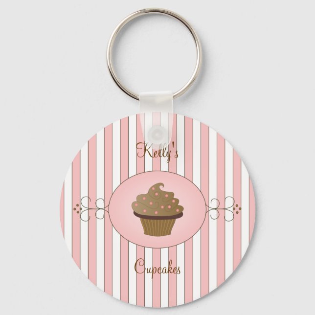 Fancy Cupcake Key Ring (Front)
