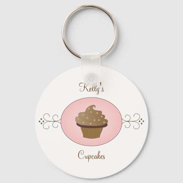 Fancy Cupcake Key Ring (Front)