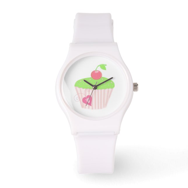 Fancy Cupcake with a Cherry on Top Watch (Front)