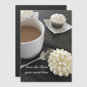 Fancy Cupcakes Event Save the Date Magnetic Invitation