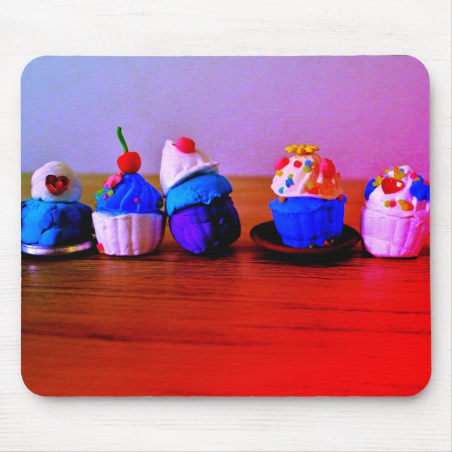 Fancy Cupcakes Mouse Mat (Front)