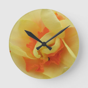 Fancy Daffodil Wall Clock
