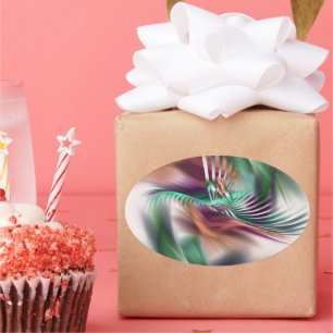 Fancy Dancer Oval Sticker