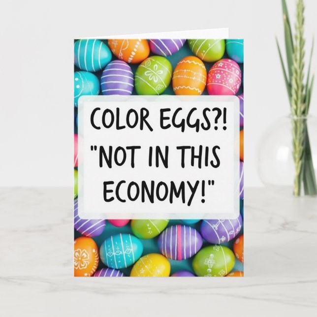 Fancy Decorated Egg Card (Front)