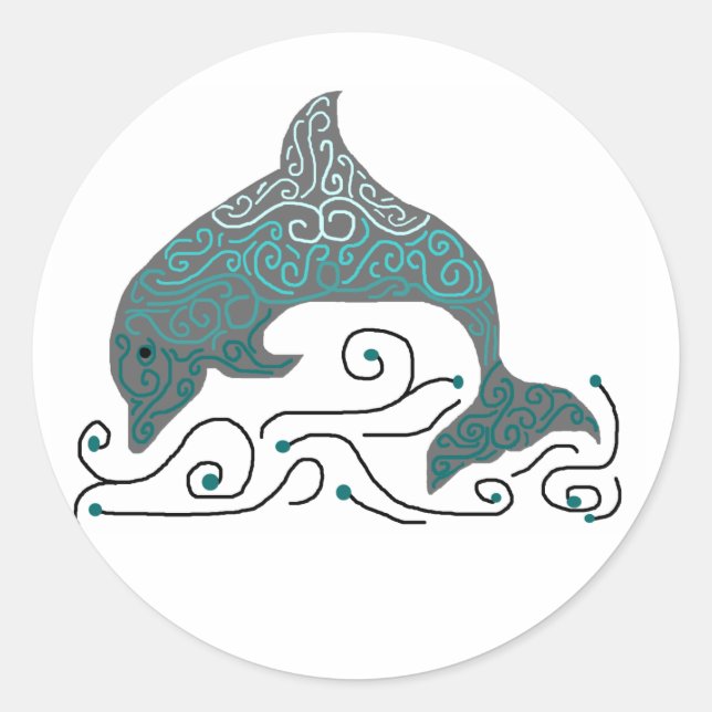Fancy Dolphin stickers (Front)