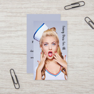 Fancy Dress business card. Card